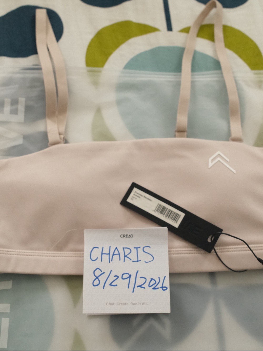 ONER Active Sand Bandeau Bralette NWT XS